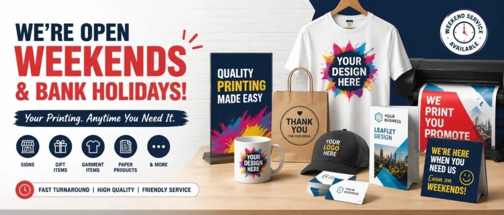 Weekend Printing Service Harrogate 